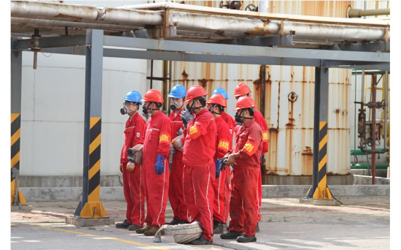 公司二分廠落實全員崗位安全責任制演習